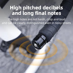 Bicycle Bell Curved Handlebar Plug Bell Horn Waterproof 80dB Loud High Decibel Ring Alarm Bell Road Bike Accessories