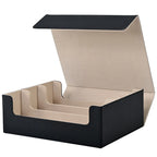 Trading card storage box, can hold 1800+ single decks, magnetic closure PU leather card box, fits for TCG,Yugion cards