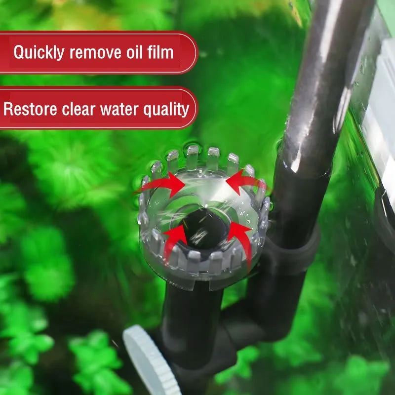 220V SUNSUN Aquarium Fish Tank Waterfall Filter External Water Pump Wall-mounted Circulation Filter Electric Remove Oil Film