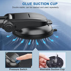 Universal Car Tablet and Phone Mount - Dashboard/Desktop Holder for 4-14 Inch Devices - Hands-Free Viewing and Navigation