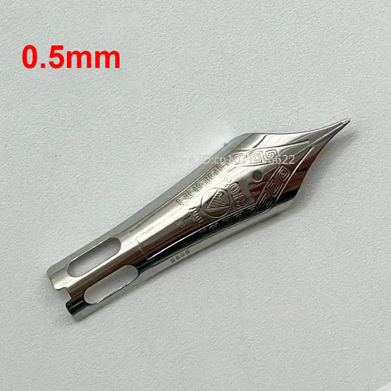 Smooth WingSung 630 Large N0.8 Iraurita White Gold EF/F/M/B Nib Grip Section For WingSung 630 Fountain Pen Accessories Gift