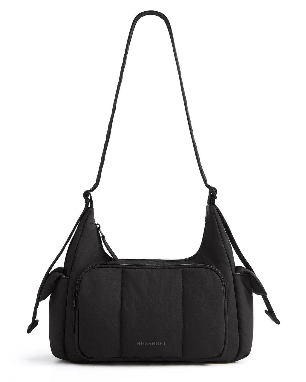 BAGSMART Nylon Material Shoulder Bag High Capacity Crossbody Messenger Bag Leisure Versatile School Shoulder Bag