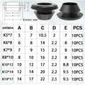 Black / 70PCS(1set)