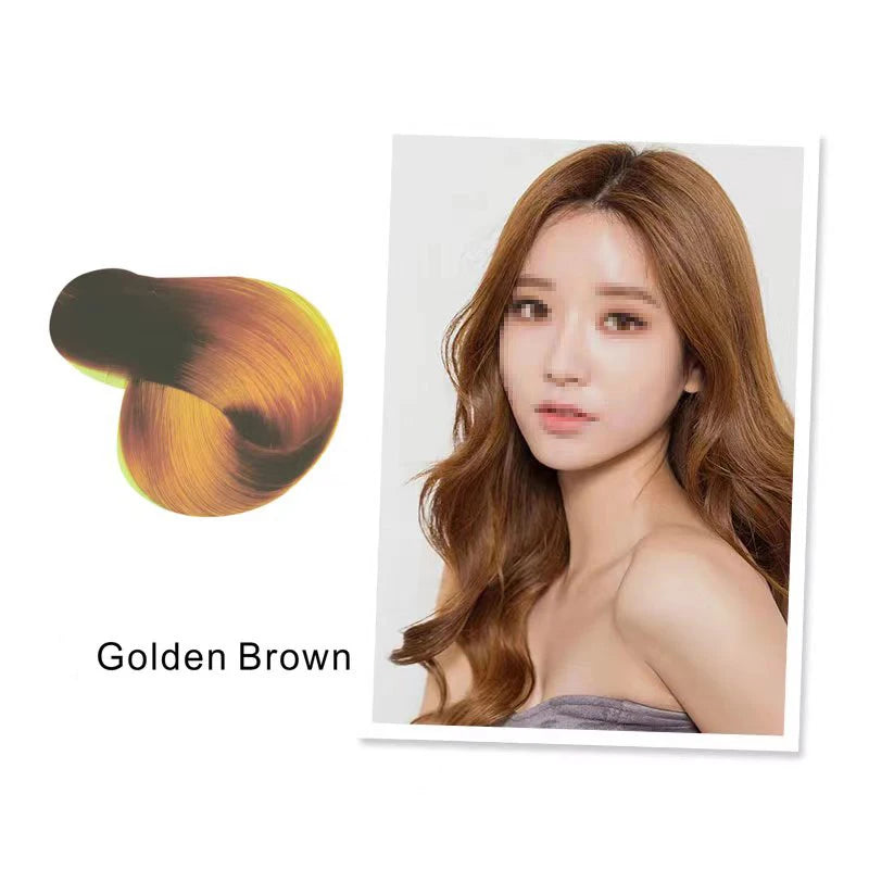 Mokeru Natural Organic Brown Hair Color Permanent Hair Coloring Shampoo Long Lasting Hair Dye Shampoo For Women Professional Dye