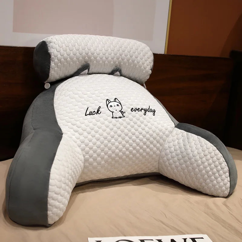 Reading Pillow for Adults, Ergonomic Back Wedge Support, with Cooling Cover for Watching TV, Gaming, Working & Recovery