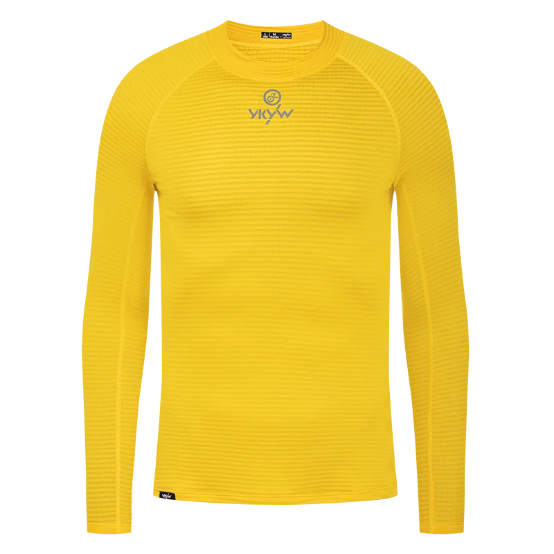 YKYW Winter Men's Cycling Long Sleeve Base Layer 0°C 2025 Thermal Fleece Bicycle Underwear MTB Road Bike Shirt Base Undershirt