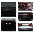 2PCS Rear LED License Plate Light For Audi A3 S3 8P A4 S4 B6 B7 A6 C6 S6 A8 S8 Q7 RS4 RS6 Plus Avant Auto Lamp Light