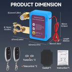 Remote Battery Disconnect Switch 12v 240A Upgrade Smart Voltage Prevent Battery Drain Kill Switch Anti-Theft for CarTruck RV