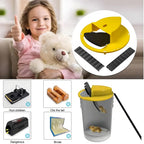 Double-end Mouse Trap Bucket Flip Lid -Multi-Catch Auto-Reset Humane or Lethal Rat Trap ABS Material -5 Gallon Bucket Compatible