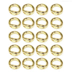 20 pcs Elegant Double Hole Linking Circles Sophisticated Craft Rings Connector Rings with Two Holes for Jewelry Assembly F0S4
