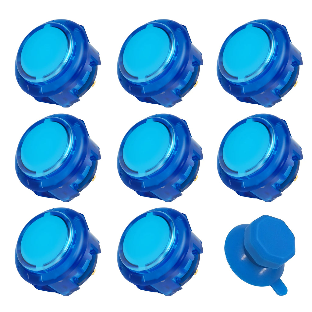 Qanba Gravity KT Arcade buttons Mute snap-in button Multiple trigger stroke adjustments 30mm Arcade Joystick DIY Parts (8Pcs)