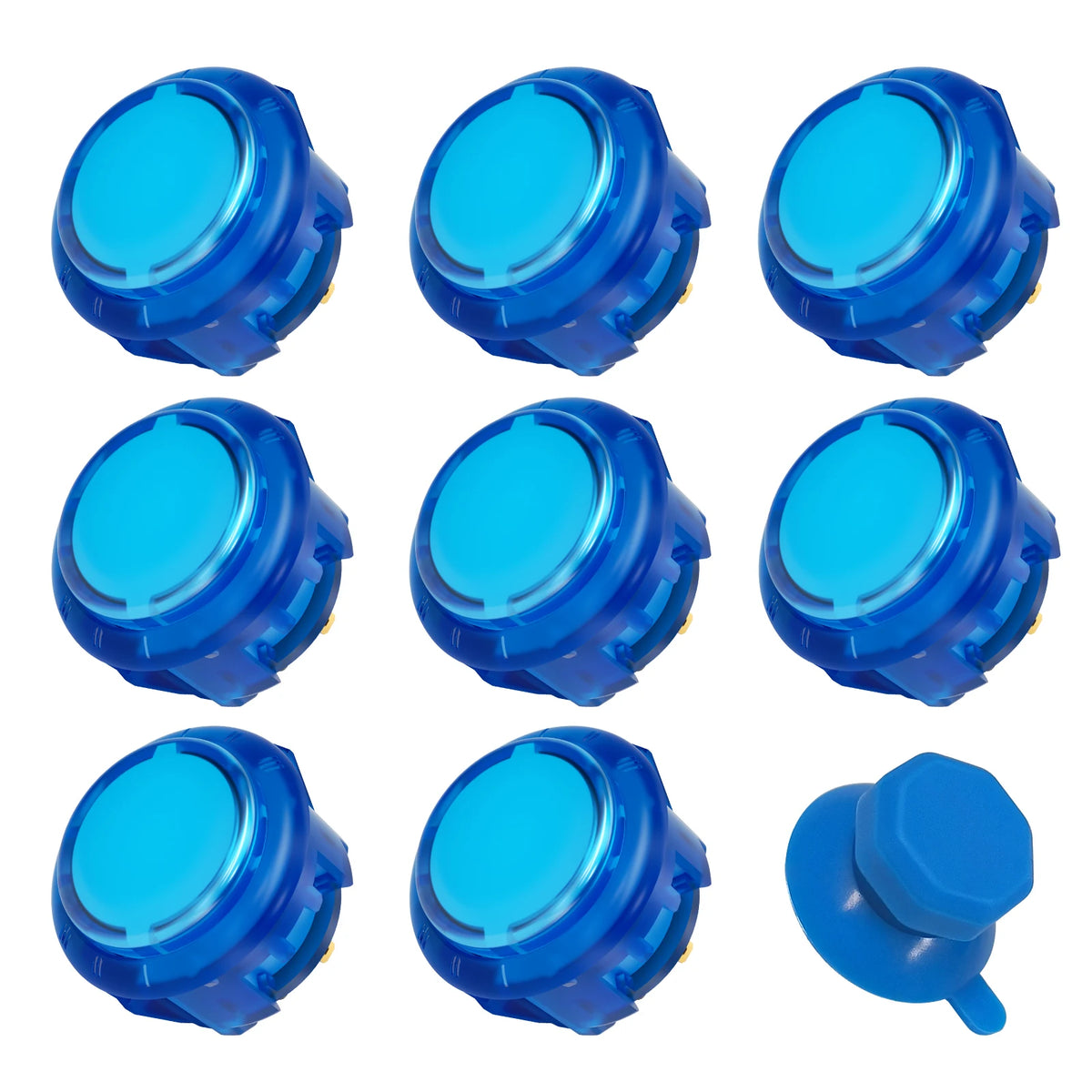 Qanba Gravity KT Arcade buttons Mute snap-in button Multiple trigger stroke adjustments 30mm Arcade Joystick DIY Parts (8Pcs)