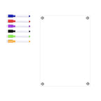 Clear Acrylic Magnetic Calendar Fridge Calendar Message Board Monthly Weekly Calendar Reusable Magnetic Dry Erase Board For Home
