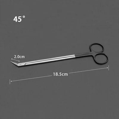 Potts Cut Angle Vascular Scissors Microscopic Coronary Artery Stainless Steel Microscopic Beak Scissors