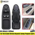 6554ZJ 13-Pin Power Window Switch Button for Fiat Scudo Citroen Jumpy Peugeot Expert 2007-2016