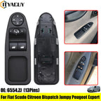 6554ZJ 13-Pin Power Window Switch Button for Fiat Scudo Citroen Jumpy Peugeot Expert 2007-2016