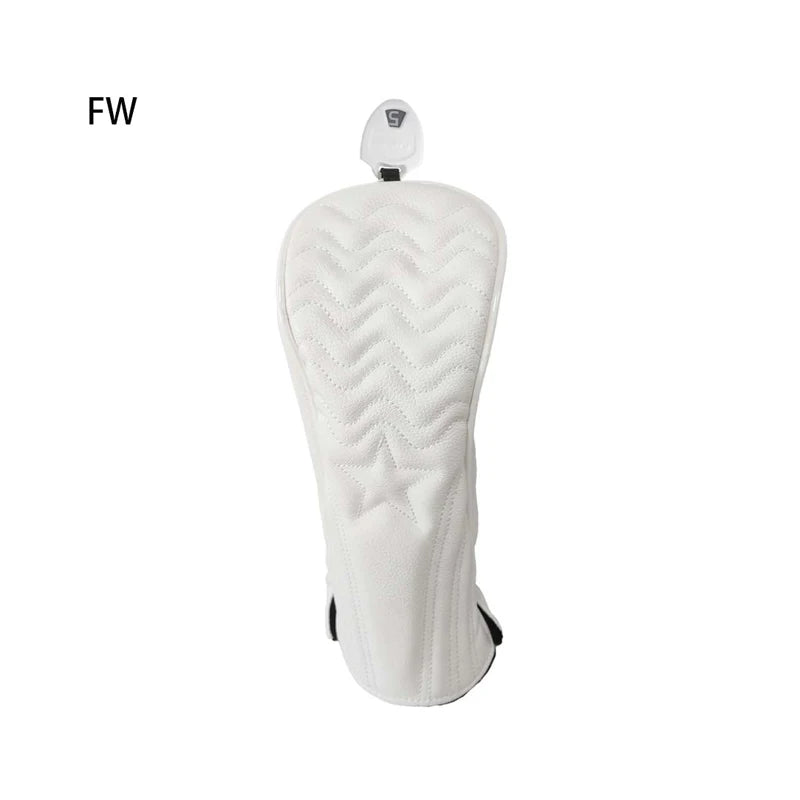Golf Headcover Golf Wood Cover PU Leather Golf Club Covers For Driver Fairway Hybrid Waterproof Protector Set Golf Accessories