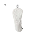 Golf Headcover Golf Wood Cover PU Leather Golf Club Covers For Driver Fairway Hybrid Waterproof Protector Set Golf Accessories