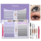 Eyelashes Cluster Cat Eye Lashes Natural long Lashes Individual Lashes Mixed Length Eyelash Extension DIY Lashes