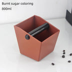 Coffee Knock Box Espresso Grounds Container Coffee ABS Bucket Anti Slip Powder Beveled Residue Barista Accessories Maker Tools