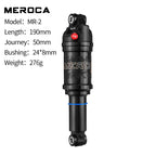 MEROCA Mtb Bike Air Shock Absorber 165mm 190mm Adjustable Air Pressure Aluminum Alloy Bicycle Mtb Air Shock Absorber