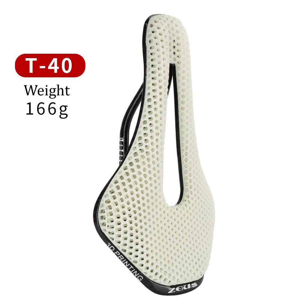 ZEIUS 3d Printed Bicycle Carbon Saddle Carbon fiber Comfortable Bicycle Saddle MTB Road bike Seat Saddle cushion Cycling parts
