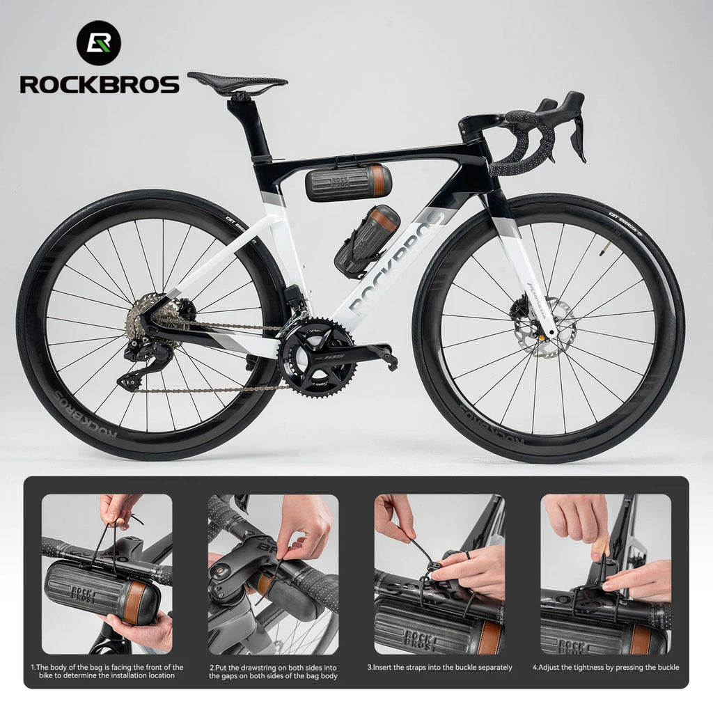 ROCKBROS Bicycle Tool Storage Can Durable Portable Storage Box Multi-Function Lightweight Outdoor Repair Tools Kit Cycling Bag