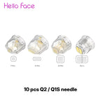 Hello Face Q2 Titanium Cartridge 10 pcs Set Dr Pen Q1S Refills 9 Pin 14 Pin 25 Pin Nano Needle Heads Needle length 0.25 mm