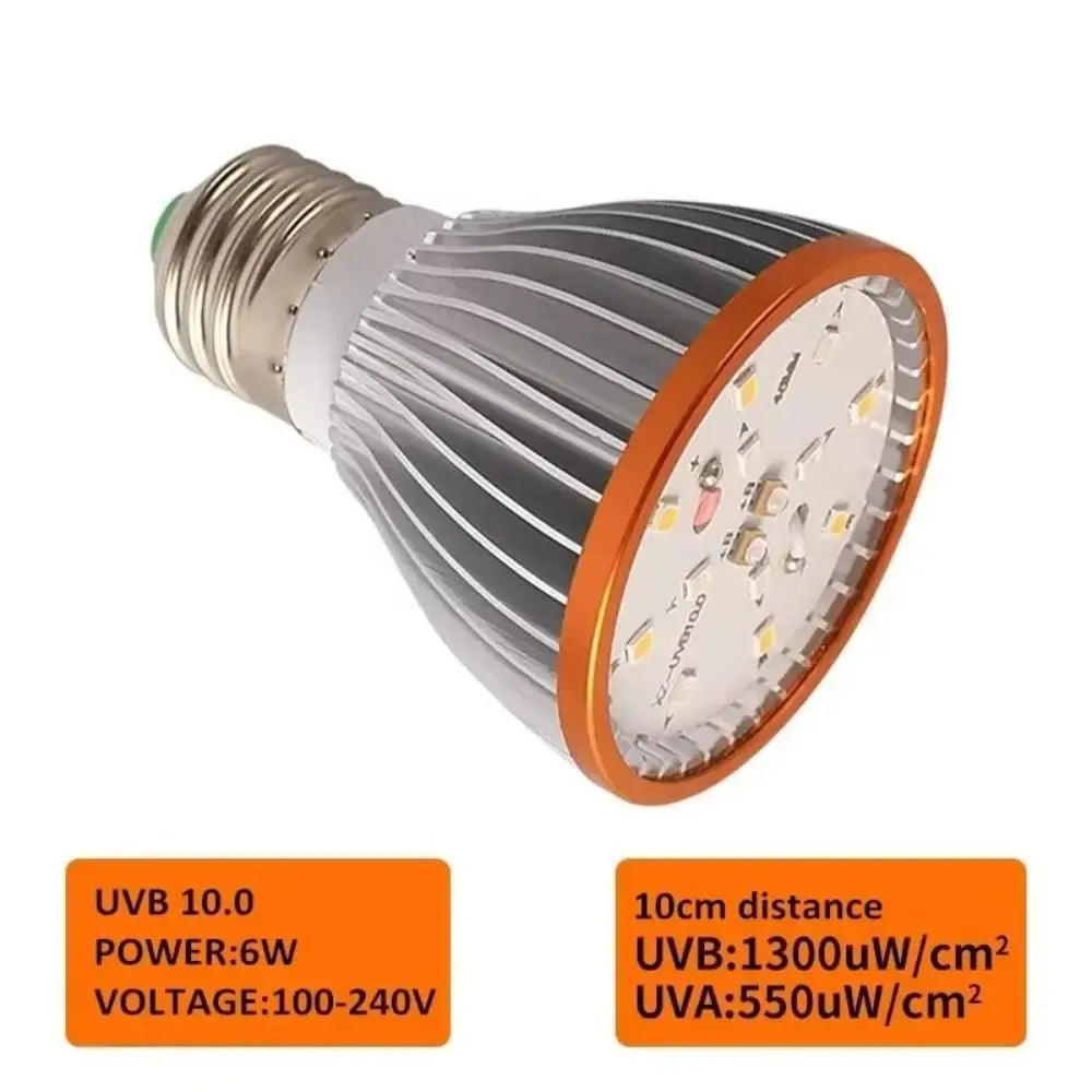 Reptile UVB UVA Full Spectrum Terrarium Heat Lamp Bulb E27 - UVB 5.0 or 10.0