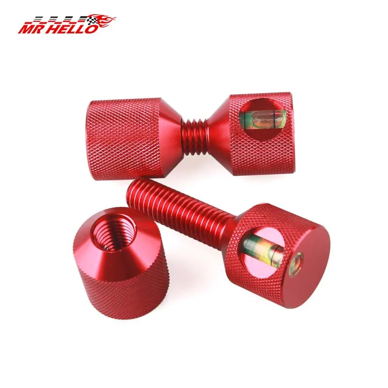 2 Hole Flange Alignment Pin Set 1-1/8in 6061 Aluminum, Black or Red