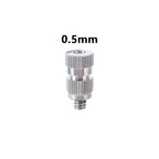 50Pcs High Pressure Mist Cooling Atomizing Sprayer 3/16" 0.1~0.5mm Anti Drip Fog Nozzle Garden Agriculture Irrigation Humidify