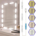 LED Vanity Mirror Light Bulbs USB 5V Dimmable 5 Color Modes Hollywood Makeup Lights