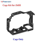 Powerwin Z6III Z7II Z6II Z7 Z6 Z5 Camera Cage Kit  for Nikon Rig Protective Frame Gimbal Arri Locating Screw Wooden Handle
