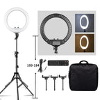 SH 18 Inch Knob Ring Light LED Selfie Video Lamp With Tripod Stand Phone Clip For YouTube Live Lighting Photo Photography Studio