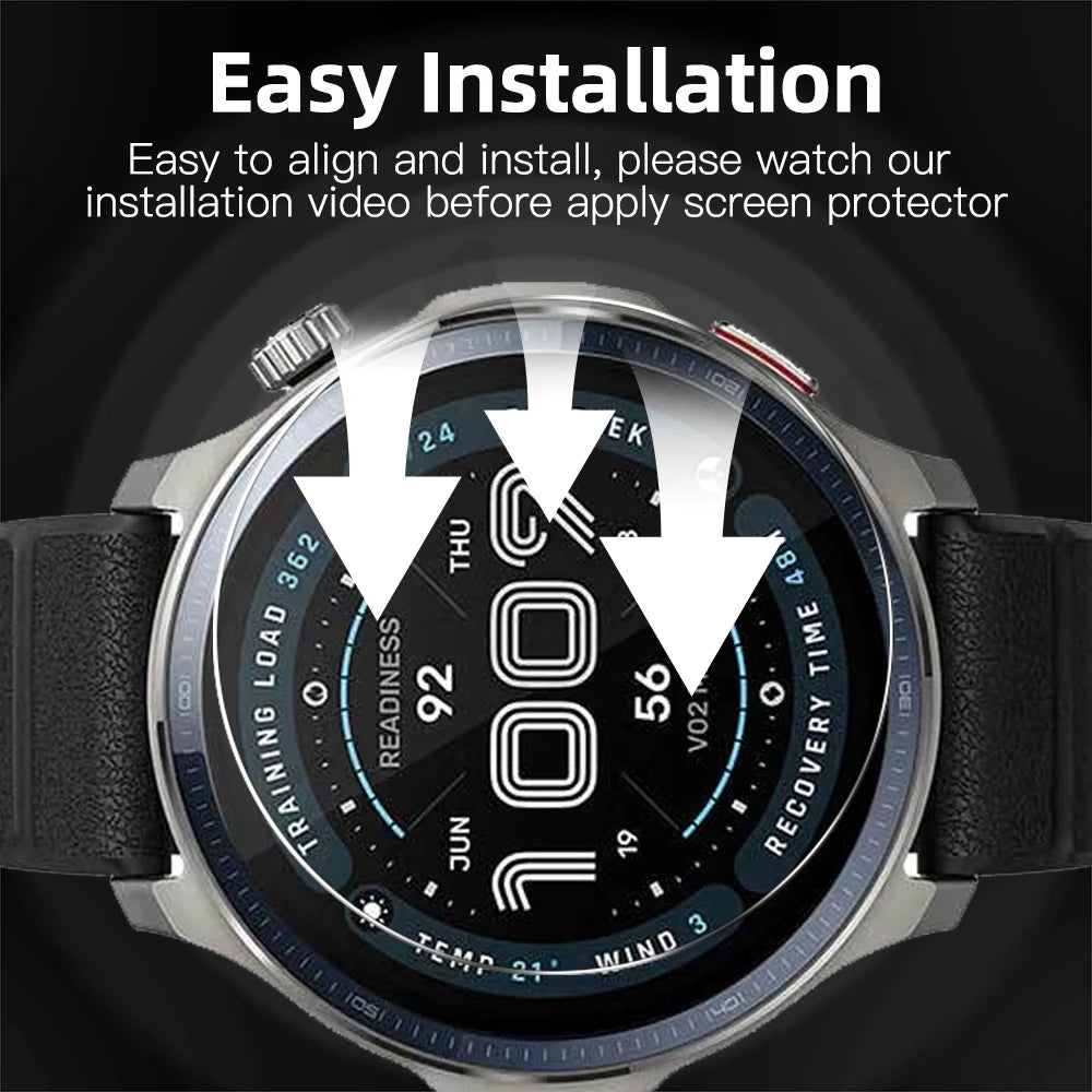 9H Tempered Glass for Amazfit Balance 2, Premium Screen Protector Durable HD Clear Anti-scratch Protection Film Accessories