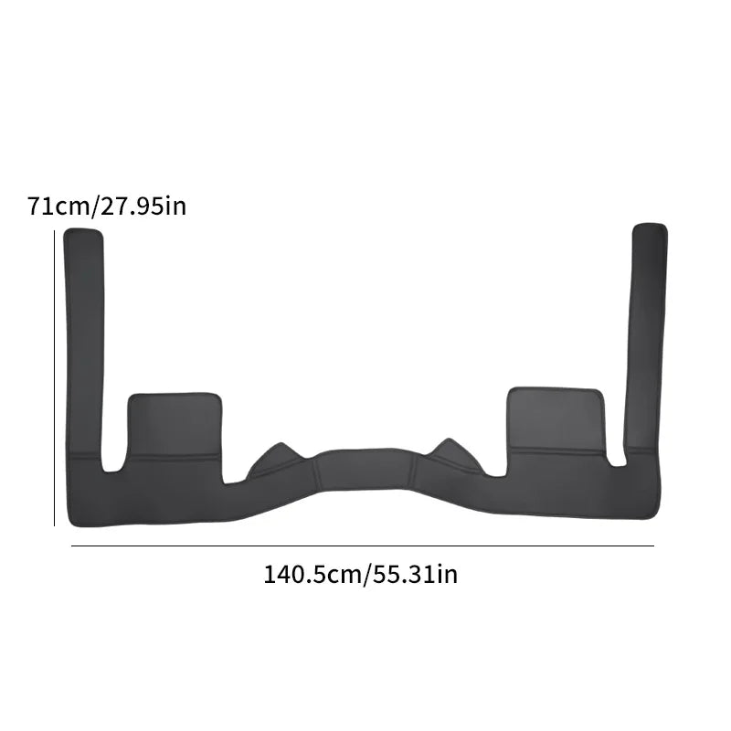 For Protective pads under the second row seats of 6 Tesla Model YL, foot kick guards for the middle seat, seat corner protectors