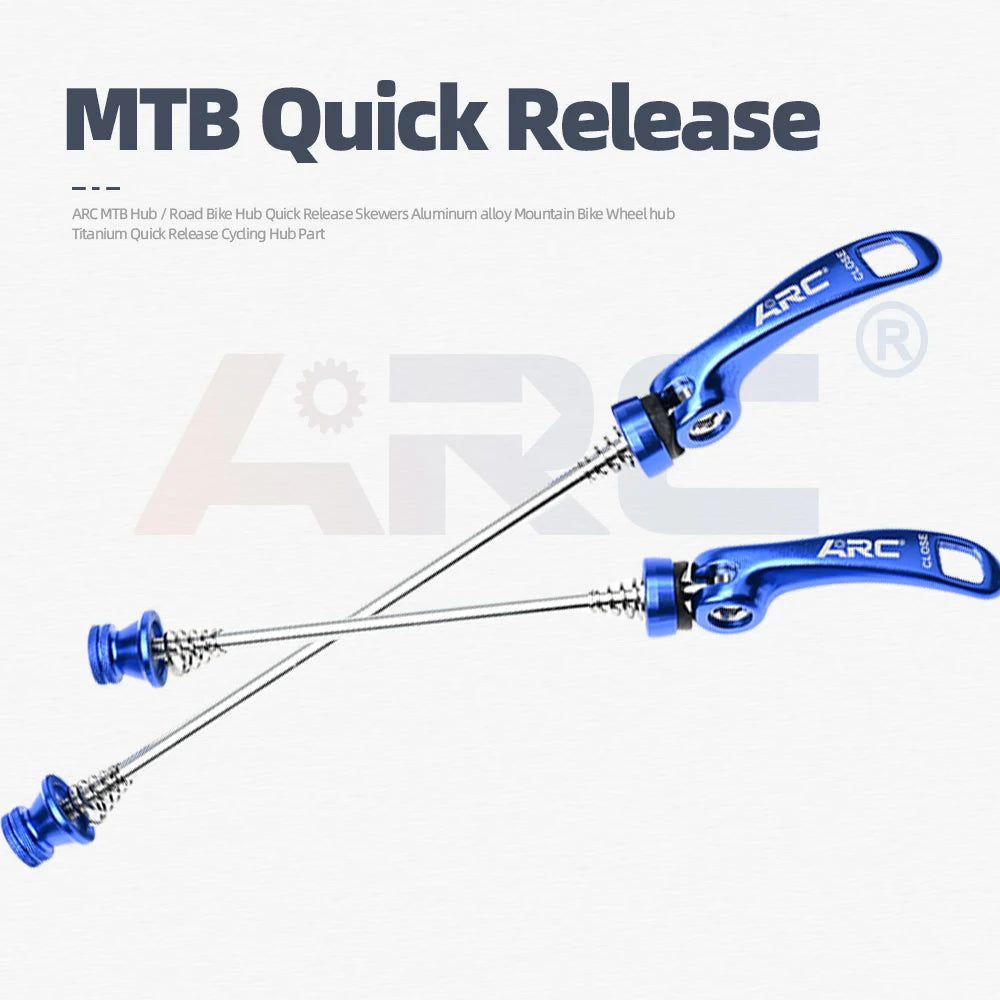 ARC Bike Skewers Alloy CNC Quick Release Skewers Front 100mm Rear 135mm Road MTB Mountain QR Axle For Bicycle Hub Parts