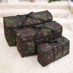 Camouflage 150L Extra Large Moving Bags, Heavy Duty Storage Bags, Oxford Cloth Wrap Around Handles Double Zipper, Reusable