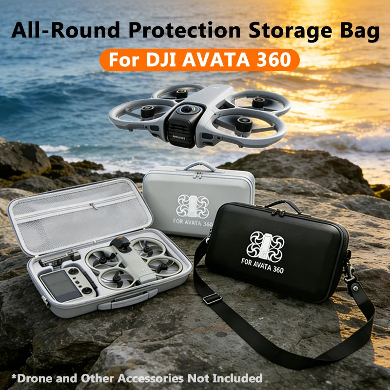 Shoulder PU Portable Bag Case For DJI Avata 360 Protective Shockproof Storage Bag Box for DJI RC-2 Drone Remote Accessory