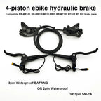 EBKE Electric Bike E-bike 4-Piston Hydraulic Brake For BAFANG Mid BBS 01 02 HD Or 2pin Waterproof Or 2pin SM-2A
