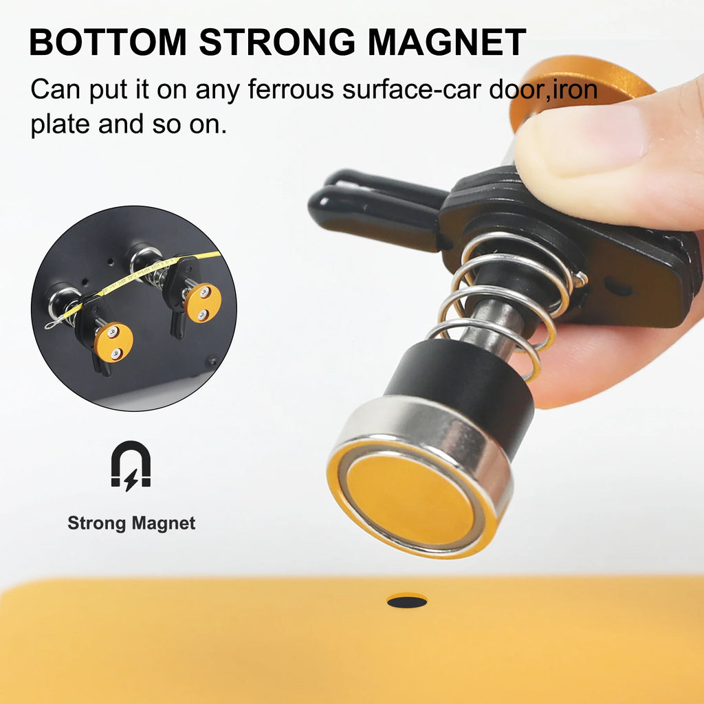 NEWACALOX Magnetic Helping Hand Soldering Third Hand Tool with Alligator Clips Flexible Metal Arms Electronic Repair Tool