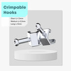 50Pcs/Box Dental Orthodontic Bondable Crimpable Hooks Sliding Long Short Type Multi-Function Long Hook Fixed On Archwire Bracket