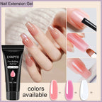 Nail Extension Gel Kit with Slip Solution, UV Builder Gel Nail Art Manicure Set, Style ZYD41