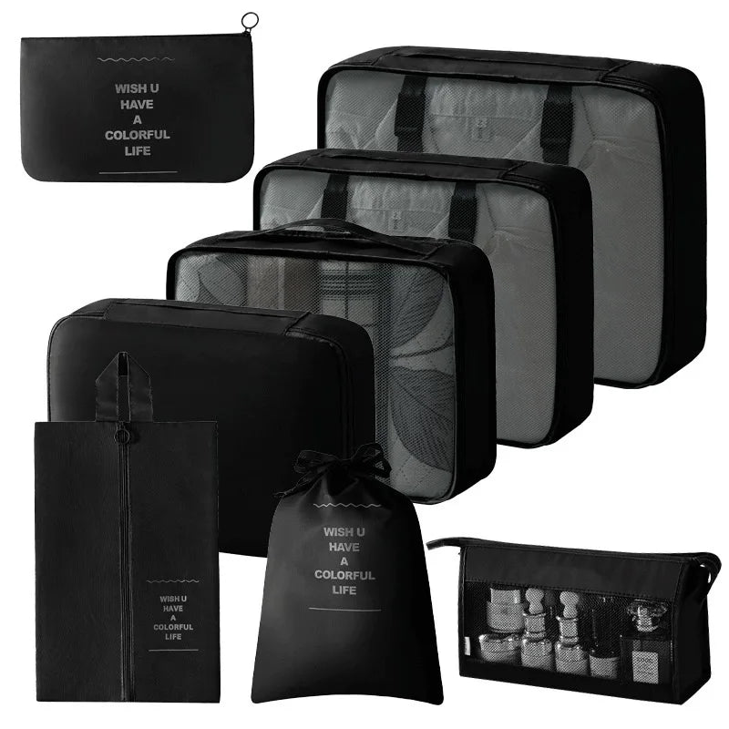8 PCS Black