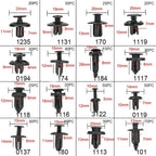 300pcs 620pcs Car Fastener Clip Mixed Plastic Fasteners Kit Auto Door Trim Panel Retainer Push Engine Cover Fender Rivet Clips