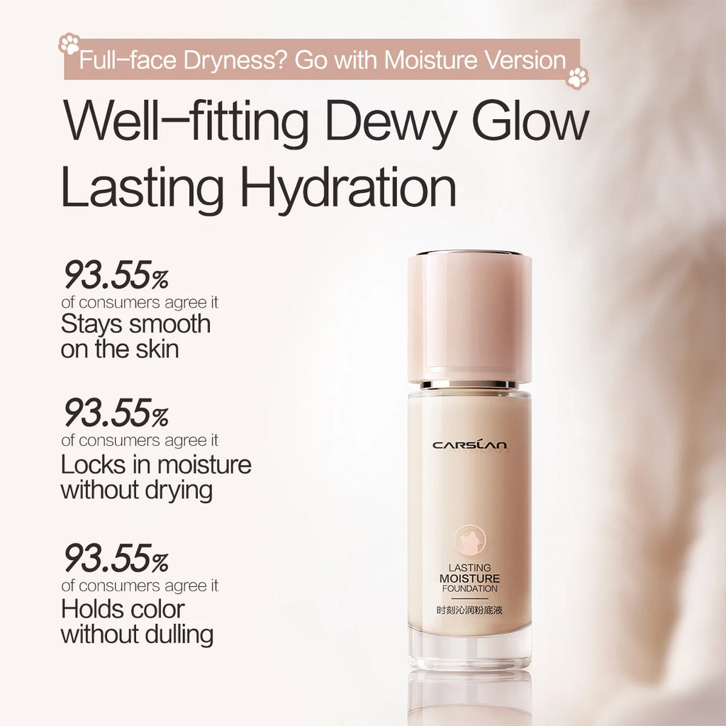 CARSLAN Liquid Foundation Matte Full Coverage Oil Control, Shade 3.0 N01/P01/P02, 23-45ml