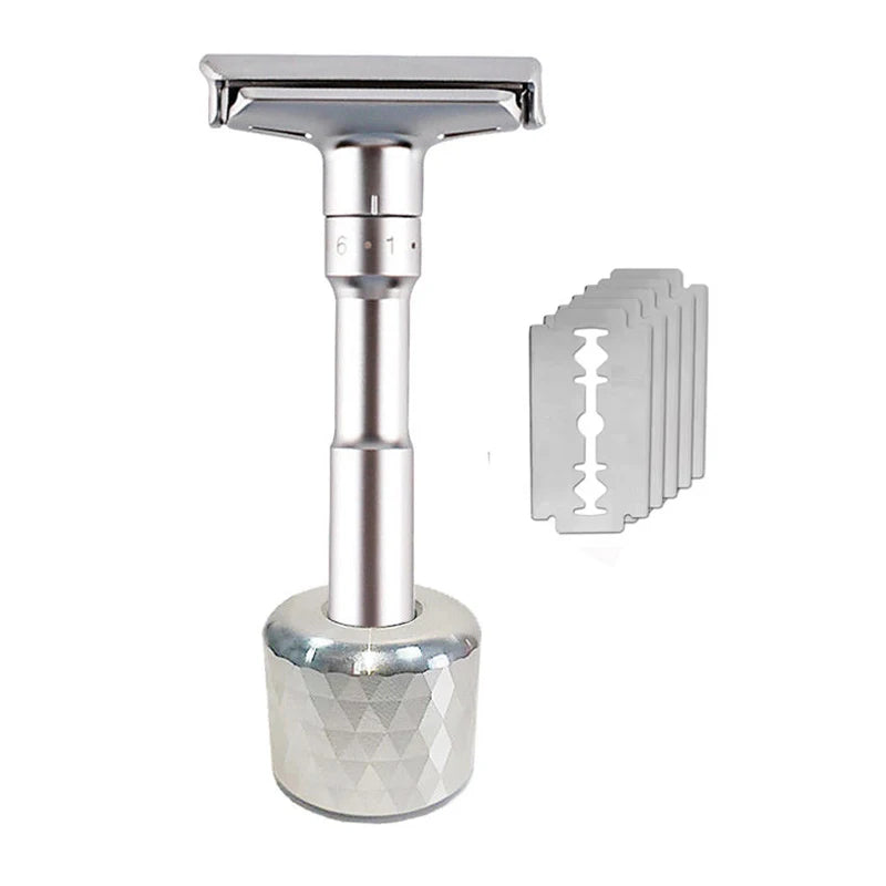 Barbershop Accessories Men's Shaving Machine Manual MEN'S Double-Edged Razor 1-6 Settings Beauty Tool Razor