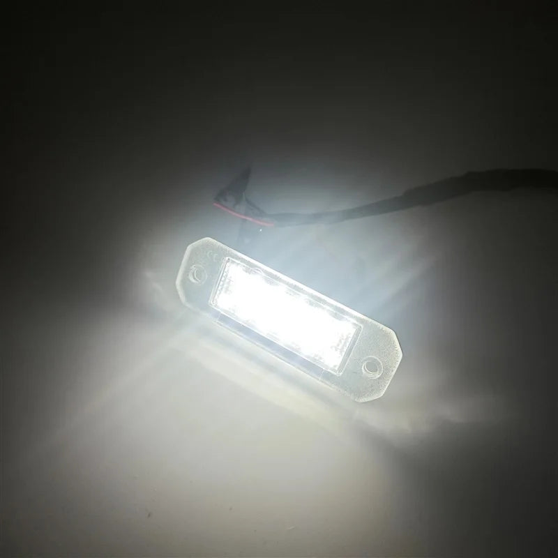 2Pcs For VW Transporter T5 2003-2015 T6 For Caddy 2004-2017 Tail White LED License Plate Light Number Plate Lamp Assembly