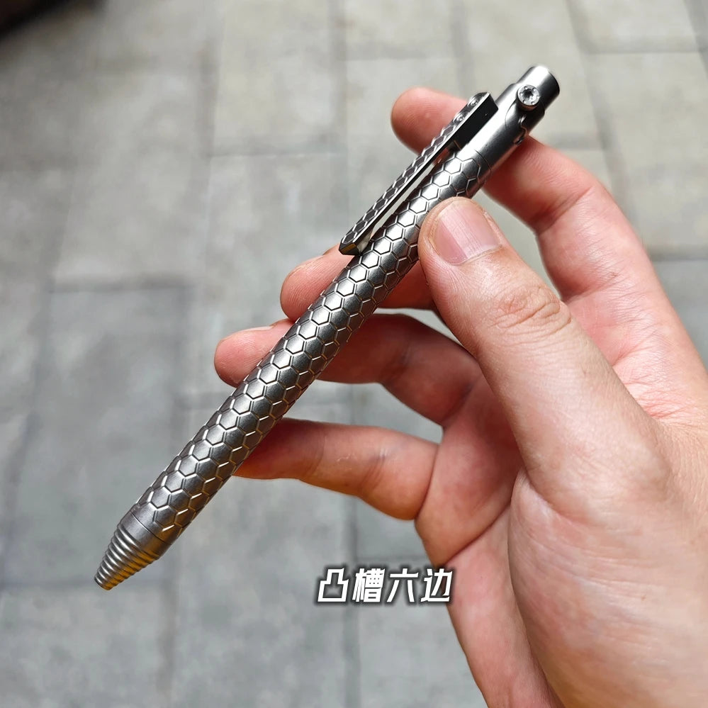 EDC Titanium Alloy Pen With Collection Writing Multi-functional Portable Outdoor EDC Tools