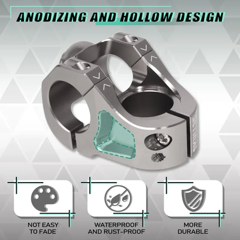 BUCKLOS Mtb Power CNC Short 35mm Bike Stem Aluminum High-strength Power Bicycle Mtb Ultralight Durable Road Skull Bike Part